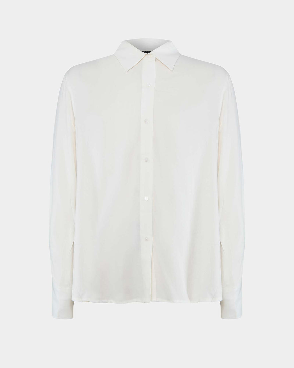 Marseille Button Up Blouse in ivory — product-only view