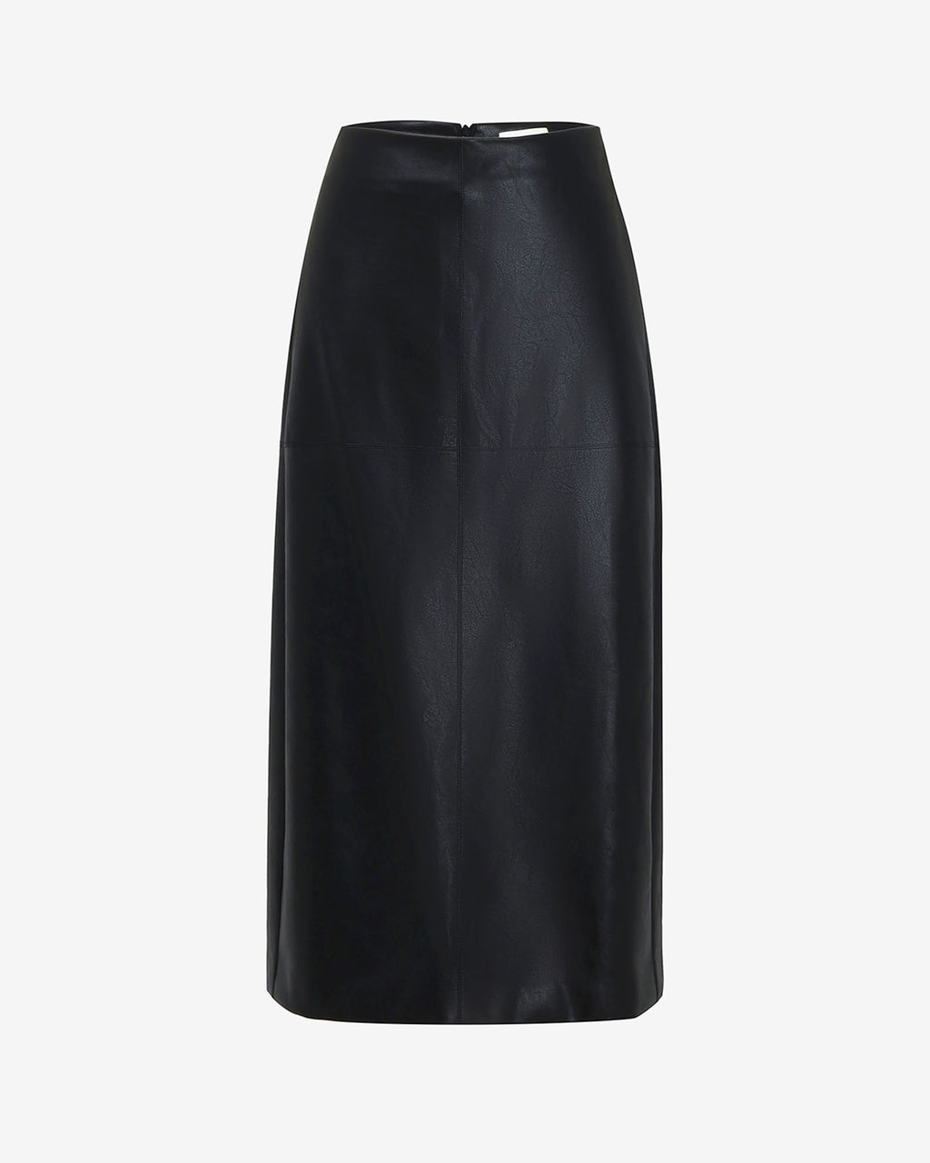 Giselle Panel PU Skirt in black — product-only view
