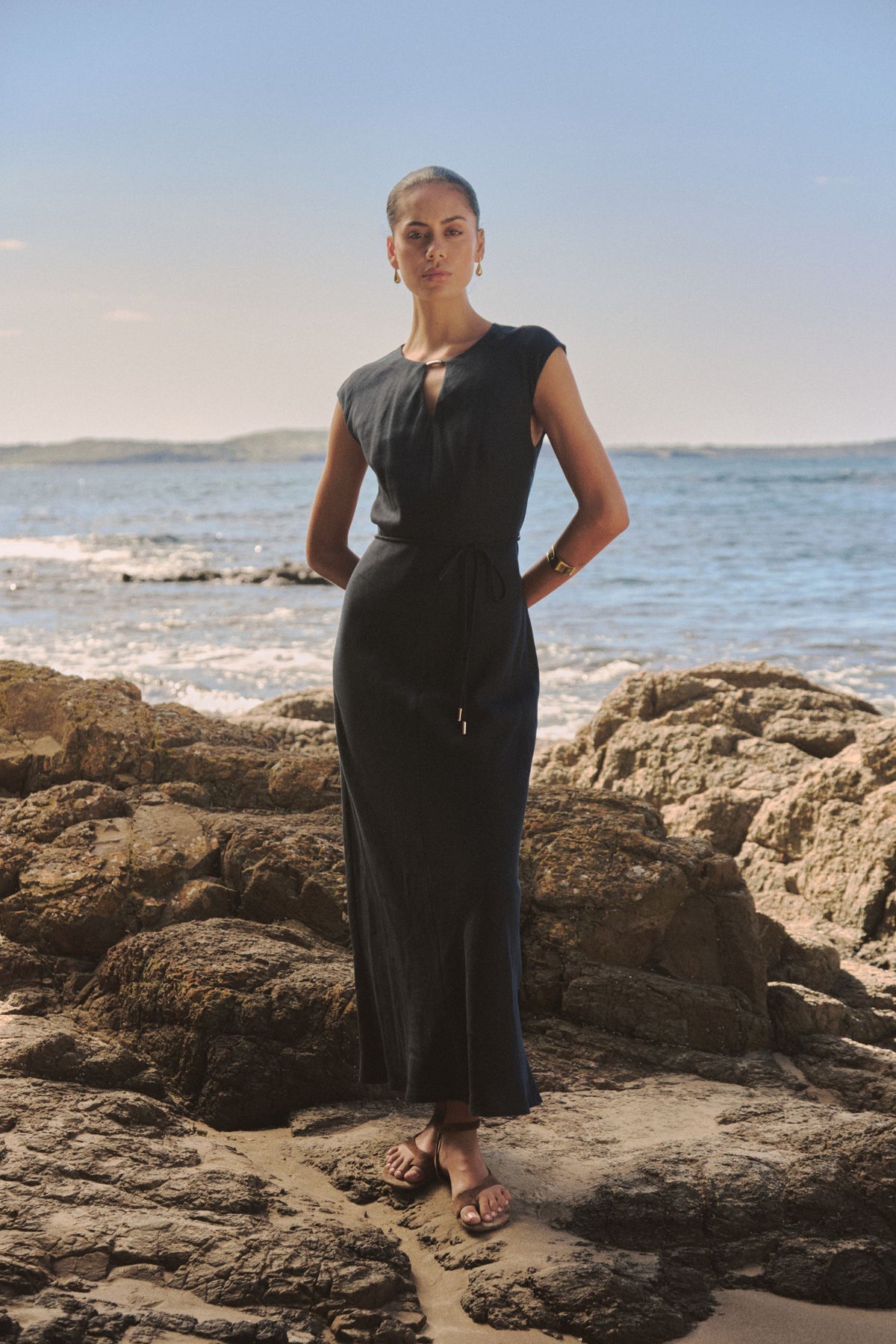 Phoebe Linen Blend Maxi Dress
