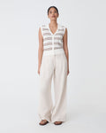 Maya Suede Ring Sandals in chocolate — full-length view